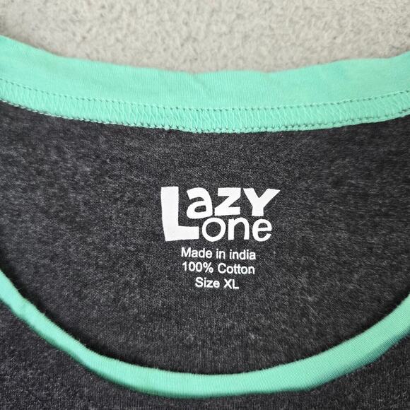 Lazy One Pajama Top Sleep Shirt Women's XL Pasture Bedtime Horse Farmer Rider - Picture 4 of 7